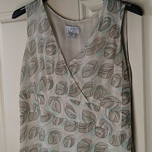 Silk floral Loft blouse
